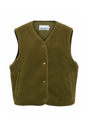 Object, VEST FLEECE - Veste sans manches - martini olive