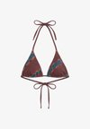 TRIANGLE TIE-DYE BIKINI TOP - Haut de bikini - brown