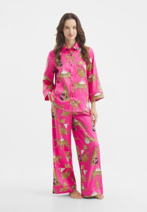 LEOPARDS SET - Yöasusetti - pink