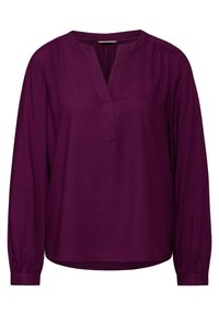 Camiseta De Manga Larga Street One Para Mujer - Corte Regular, Cuello En V, En Colores Lisos