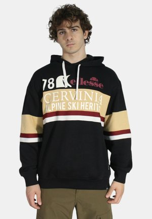 Ellesse Felpa con cappuccio - black