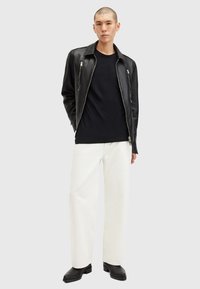 AllSaints FIGURE CREW - T-shirt basic - black
