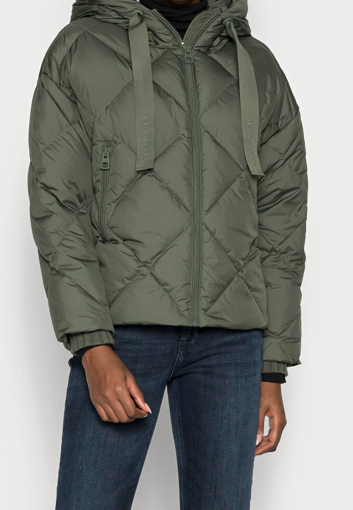 Marc O'Polo Daunenjacke khaki (Pre-owned) Zalando