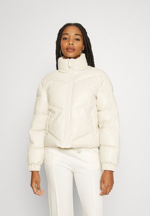 CHEST SIGNATURE PUFFER JACKET - Winter jacket - light sand