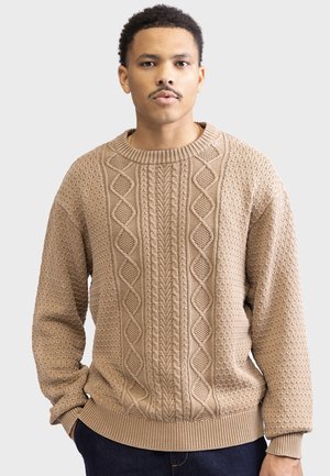 Redefined Rebel FRANK BOXY FIT - Svetr - dull gold