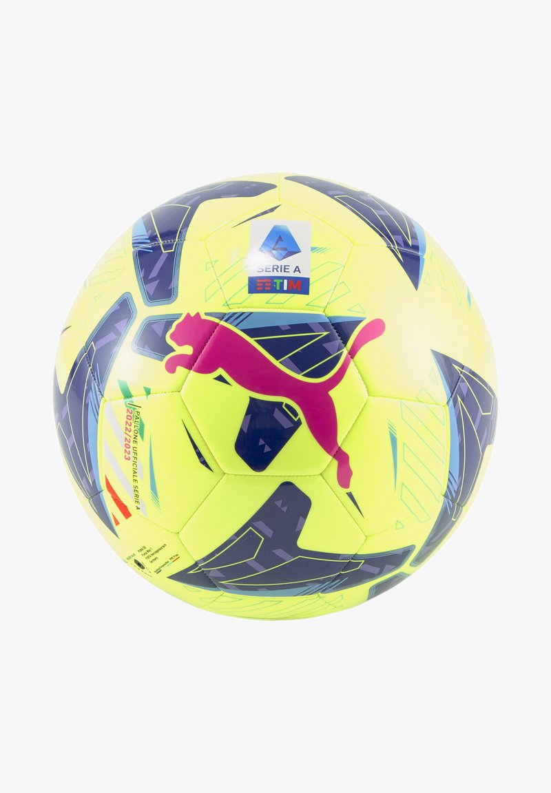 Puma ORBITA SERIE A MASCHINENGENÄHTER MINI - Equipement de football - lemon tonic navy blue sunset glow