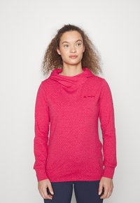 Vaude WOMEN'S TUENNO PULLOVER - Sweatshirt com capuz - crimson red