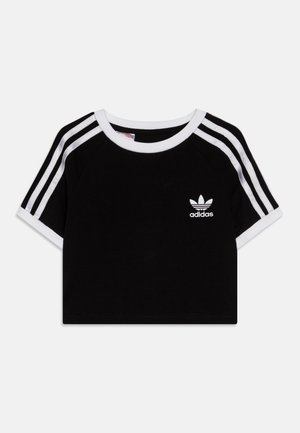 CROP TEE JUNIOR - Potiskana majica - black
