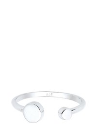 Elli KREIS GEO LOOK VERSTELLBAR OFFEN - Ring - silberfarben