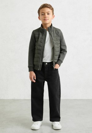 Reiss, FLINTOFF QUILTED HYBRID ZIP-FRONT JACKET - Talvitakki - sage green