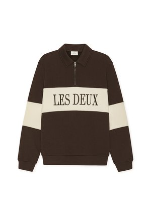 Les Deux, ZIPPER RUGBY  - Суитшърт - molé brown