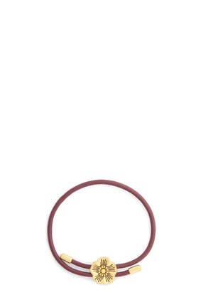 COACH, COACH SIGNATURE TEA ROSE LEATHER BRACELET - Βραχιόλι - dark red