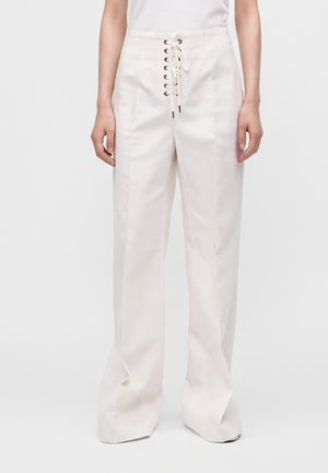 Polo Ralph Lauren, COTTON-WOOL LACE-UP BEATON PANT - Pantalones - cream