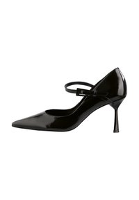 Escarpins HÖGL Talons Hauts Noirs - Cuir Peint - Taille 39 (6) - Occasion En Bon état - Modèle HMa319
