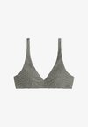 MINI CHECKED HALTER BIKINI TOP - Haut de bikini - black
