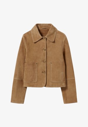 Claudie Pierlot CLARISSE - Veste en cuir - camel