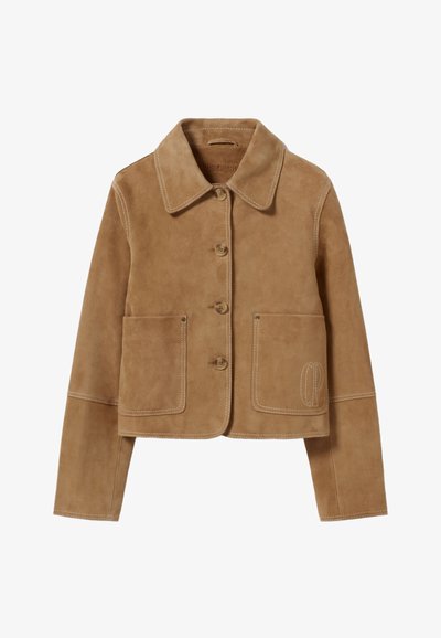 Claudie Pierlot CLARISSE - Veste en cuir - camel