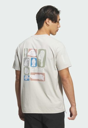 XPLORIC CLIMACOOL GRAPHIC - Sports T-shirt - beige