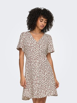 ONLY ONLLUCA KURZES - Jurk - cloud dancer