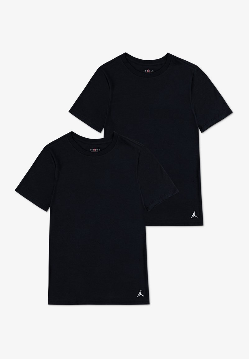 Jordan - FLIGHT BASE TEE 2 PACK - Maglietta intima - black, Ingrandire
