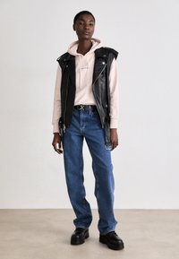 Calvin Klein Jeans FLATFORM HIGH LACE UP - Botines con cordones - triple black