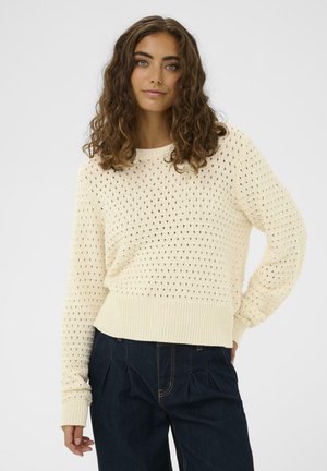 CALLUM PULLOVER - Svetrík - whitecap