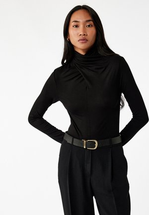 HIGH NECK  - Pitkähihainen paita - black