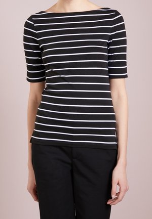 T-shirt med print - black