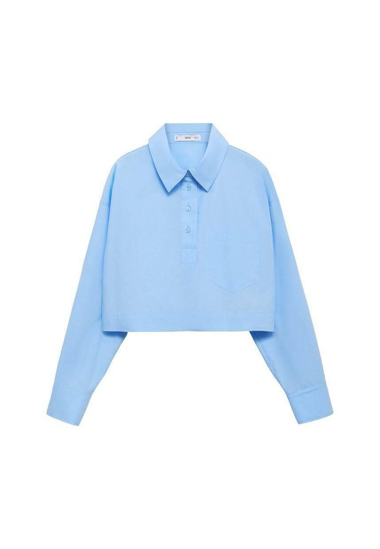 Mango Blouse lichtblauw