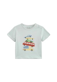 Monoprix MANCHES COURTES IMPRIMÉ - T-shirt imprimé - vert gris