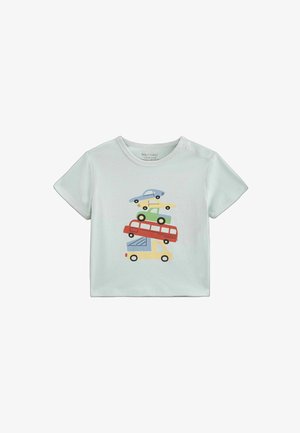 Monoprix MANCHES COURTES IMPRIMÉ - T-shirt imprimé - vert gris