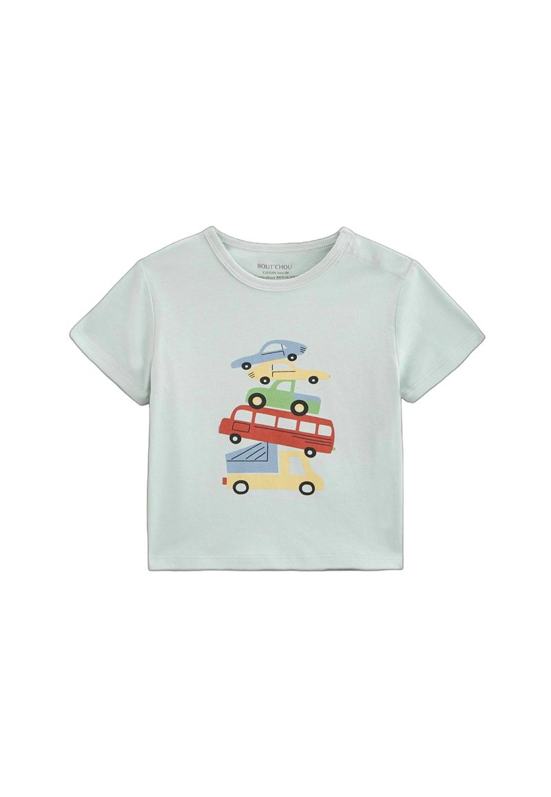 Monoprix MANCHES COURTES IMPRIMÉ - T-shirt imprimé - vert gris