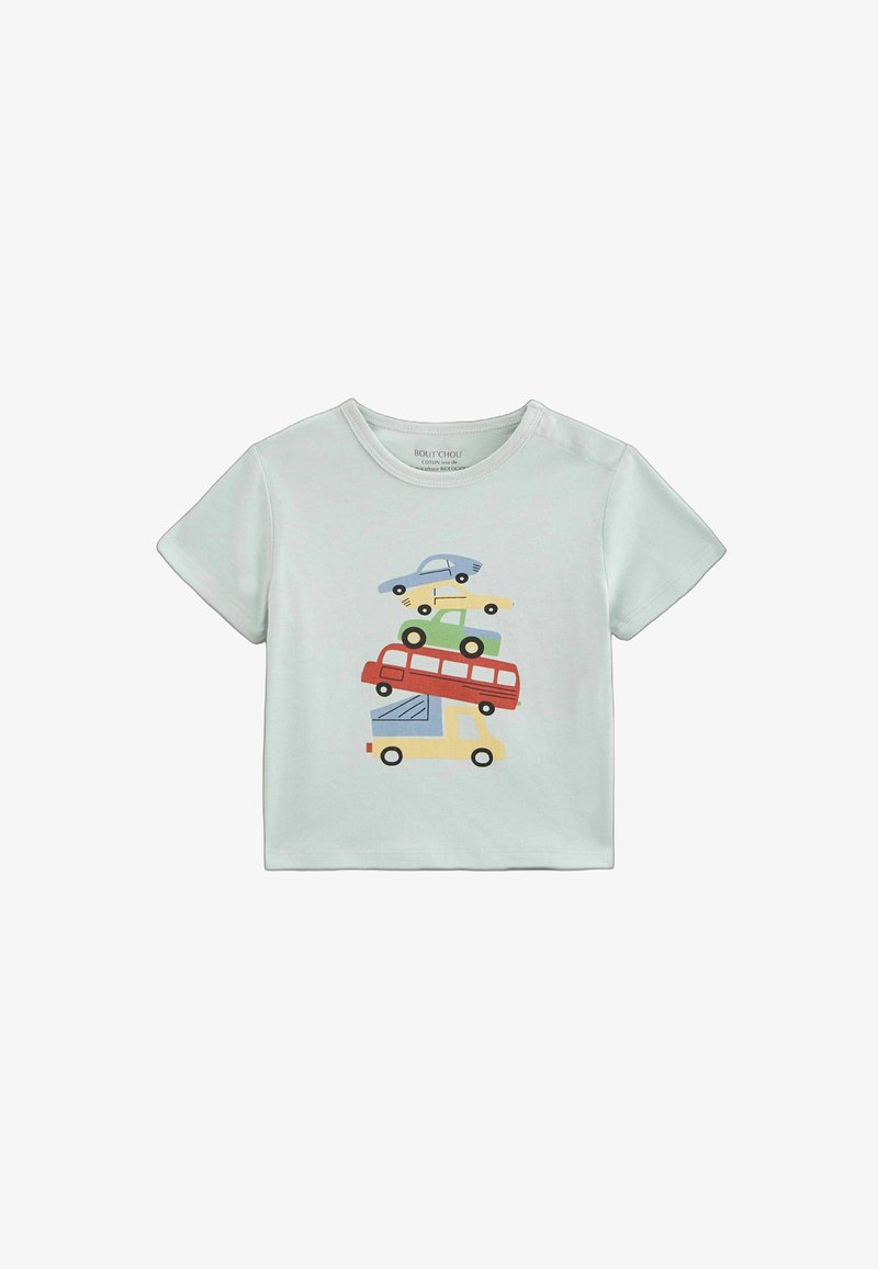 Monoprix MANCHES COURTES IMPRIMÉ - T-shirt imprimé - vert gris