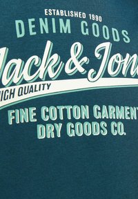 Jack & Jones Junior LOGO MINI - Džemperis ar kapuci - deep teal