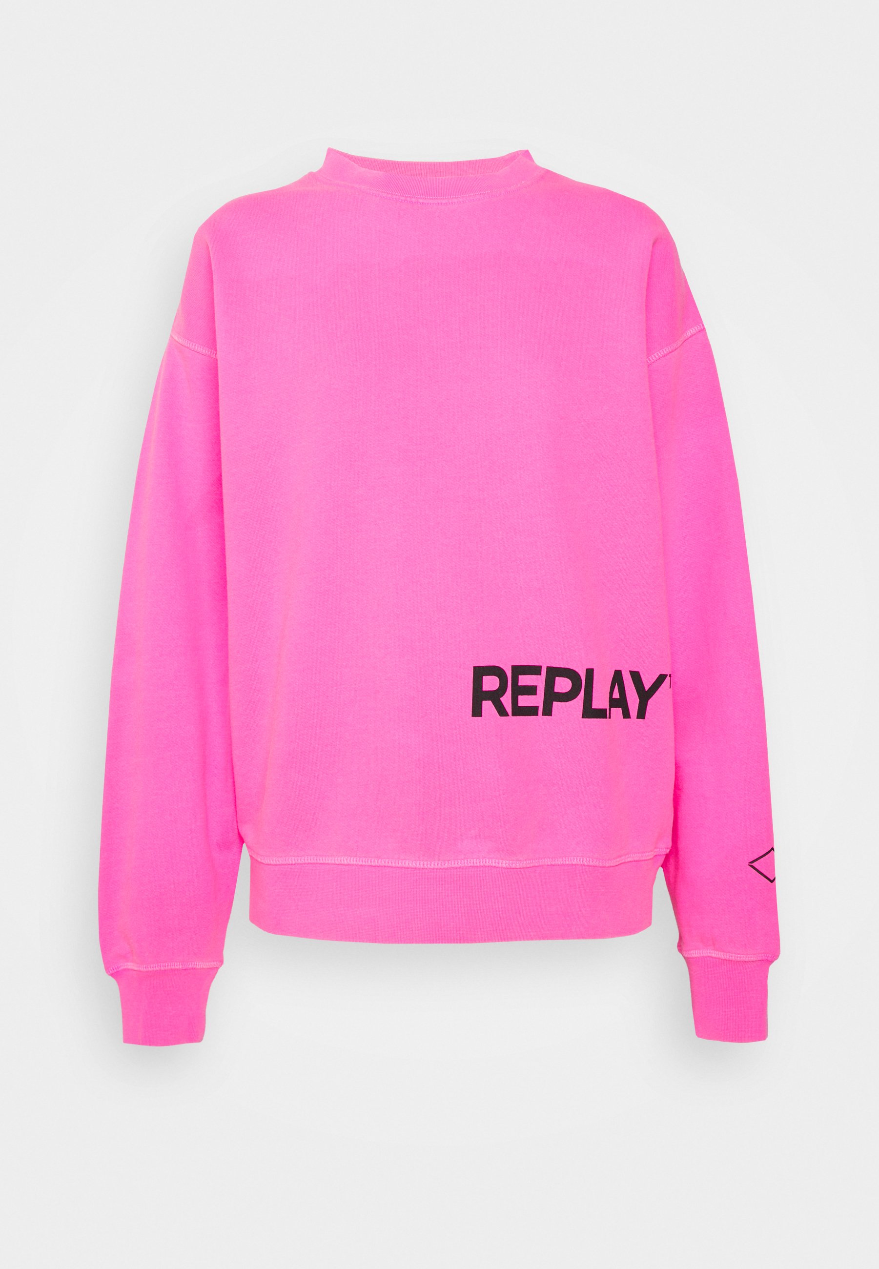 Replay Felpa - pink fluo/fuxia - Zalando