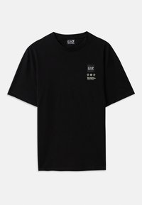 TRAIN LOGO OVERSIZE TEE - T-shirts med print - black