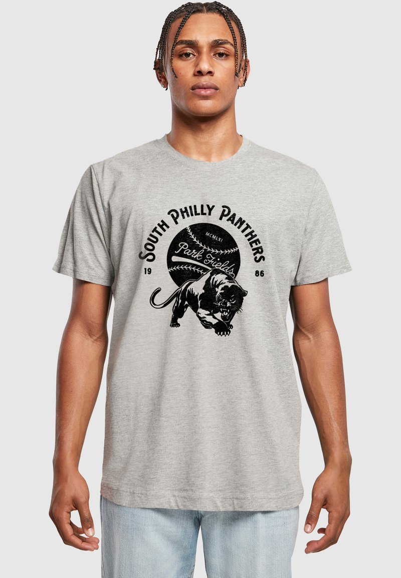 Merchcode PARK FIELDS-SOUTH PHILLY PANTHERS - T-shirts med print - heather grey