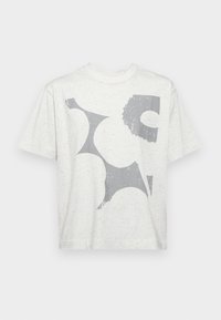 Marimekko VEISTO UNIKKO PLACEMENT UNISEX - T-shirt med print - off-white/green/grey