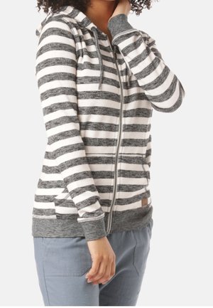 Sweater met rits - mottled grey