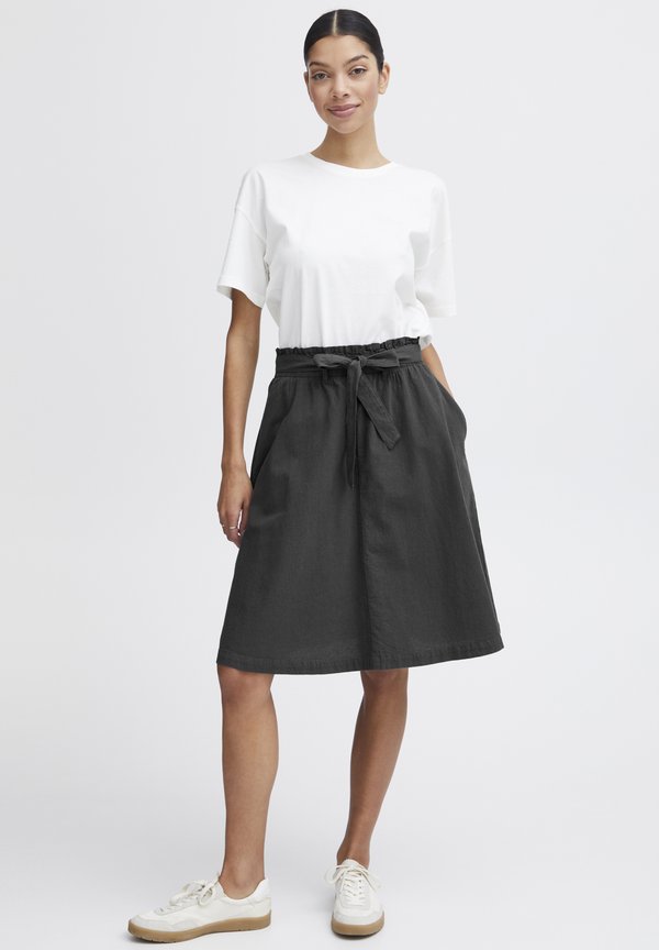 OXLERKE - A-line skirt - dark shadow3