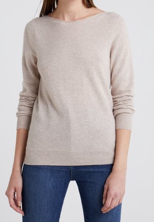 Maglione - mottled beige