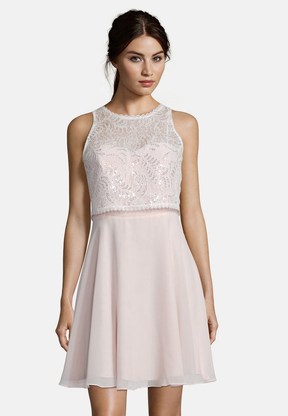 Vera Mont MIT SPITZE - Cocktailkleid/festliches Kleid - rosé/white/mehrfarbig  - Zalando.de
