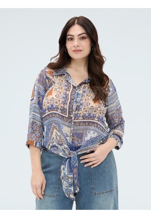 Fiorella Rubino, BLUSA STAMPA FOULARD - Camicia - blu