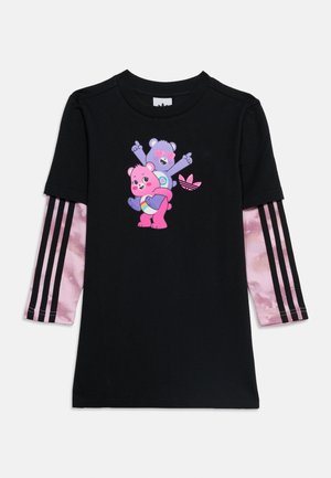 adidas Originals, CARE BEARS TEE DRESS KIDS - Haljina od žerseja - black/mauve/orchid fusion/wonder orchid