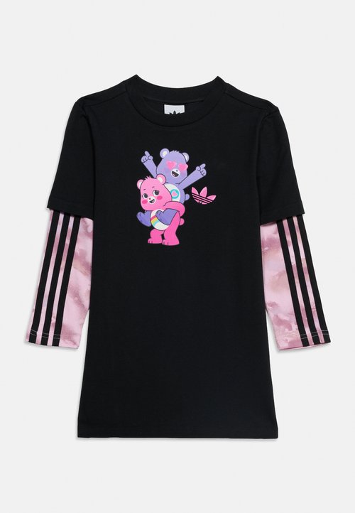 adidas CARE BEARS TEE DRESS KIDS - Jersey dress - black/mauve/orchid fusion/wonder orchid — foto 3