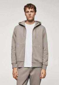 Mango BADY - Majica s kapuljačom i patentnim zatvaračem - mottled beige