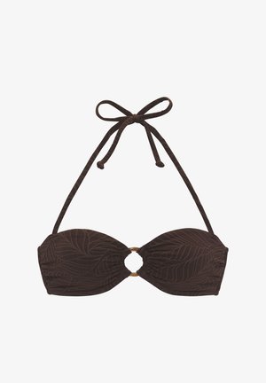LASCANA, BANDEAU - Bikini-Top - braun