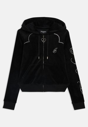 Juicy Couture WESTERN HOODIE - Majica s kapuljačom i patentnim zatvaračem - black