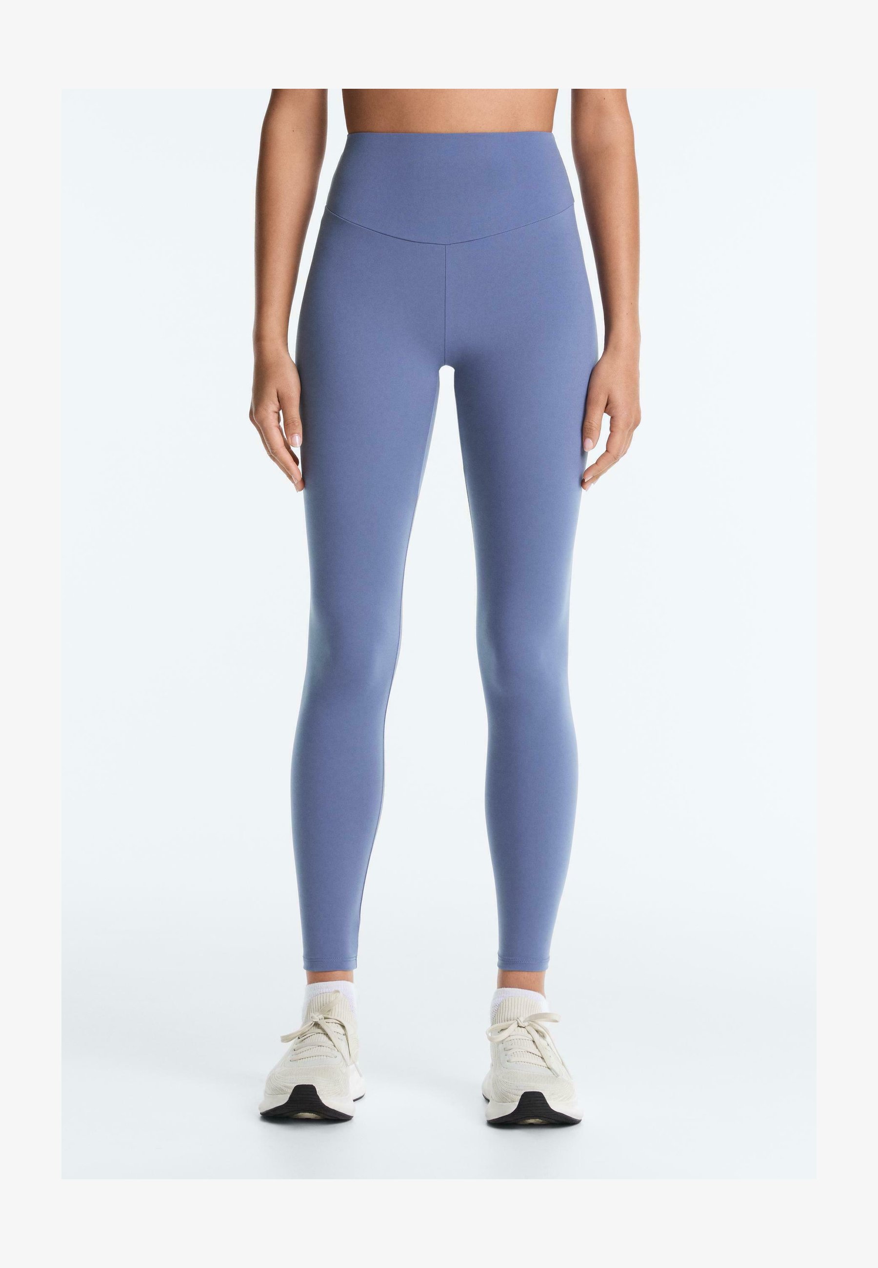 Leggings Da Yoga AHLW A Vita Alta - Morbidi, Comodi, Colore Blu, Taglia XL, Tessuto Elasticizzato A 4 Vie, Per Fitness E Relax