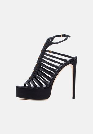 Elisabetta Franchi WOMENS SHOES - Sandali con plateau - nero